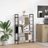 vidaXL Polica Sonoma hrast 75 x 30 x 123,5 cm Konstruirano drvo Cijene