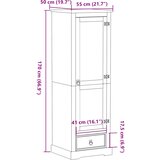  Ormar Corona 55 x 50 x 170 cm od masivne borovine | shoptok.hr
