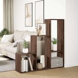 vidaXL Pregrada / regal za knjige 3 razina hrast 123x29x123 cm drveni Cijene