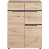 Voleo komoda, barve grafita, hrast artisan | Shoptok.si