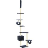 vidaXL penjalica za mačke sa stupovima za grebanje od sisala 260 cm tamnoplava | shoptok.hr