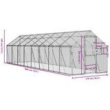  Kavez za ptice antracit 1 79x8x1 85 m aluminijski | shoptok.hr