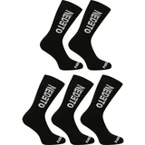 Nedeto 5PACK High Black Socks