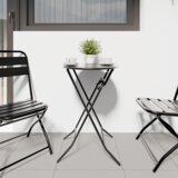  Sklopivi vrtni stol Antacitski Ø50x72 cm Čelik | shoptok.hr