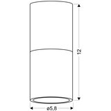 Candellux STROPNA SVETILKA 5.8/5.8/12 cm | Shoptok.si