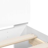  Okvir za krevet s uzglavljem i LED bijeli 140 x 200 cm | shoptok.hr