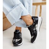 Gemre Black checkered sneakers Afifah | Shoptok.si