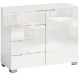  Komoda s 4 ladice kredenc s 1 vratima podesiva polica za dnevni boravak spavaću sobu 100 x 40 x 80 cm Cijene