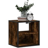 vidaXL Stenska nočna omarica dimljen hrast 40x31x39,5 cm | Shoptok.si