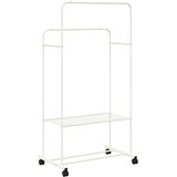  Stalak za odjeću s policom s kotačem Bijelo 80 x 53 x 156 cm | shoptok.hr