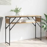 vidaXL Konzolnamizica Umetni hrast 105x30x75cm Konstruiran les | Shoptok.si