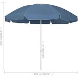  Suncobran za plažu plavi 240 cm | Eponuda.ba