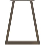  Noge za blagovaonski stol V-oblik 2 kom Prirodni čelik 50 x (72-73,3) cm Čelik | shoptok.hr