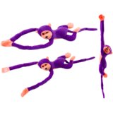 Plišana igračka majmun sa zvučnim efektima 80 cm - ljubičasta | shoptok.hr