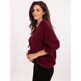 Italy Moda Sweater-MI-SW-2911.91-burgundy Cene