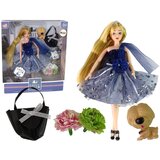  Lutka za igru Emily s torbom za pse i tamno plavom haljinom | shoptok.hr