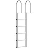  Ljestve za pristanište s 5 stepenica Srebrno 45 ×11,5 ×190 cm | shoptok.hr