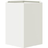 Vrtna sadilice 2 kom bijela šesterokutna 46x40x45 cm čelična | Eponuda.com