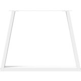  Noge jedilne mize V-oblika 3 kosi Bela 90x(72-73,3) cm Jeklo | Shoptok.si