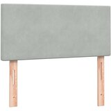 Box Spring krevet s madracem i LED svijetlo sivi 80x210 cm baršun | shoptok.hr