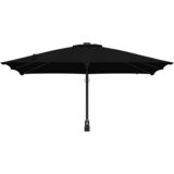 vidaXL Vrtni dežnik Črna 248.5 x 247.5 x 160 cm blago | Shoptok.si
