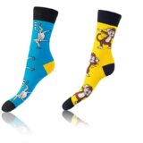 Bellinda CRAZY SOCKS 2x - Cheerful Socks 2 Pairs - Light Blue - Yellow Cijene
