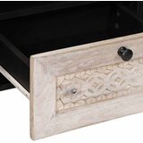 TV ormar Bjeli izbijeljeni 100 x 33 x 46 cm Čvrsto drvo manga | shoptok.hr