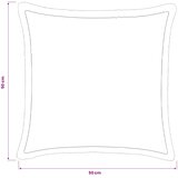  Presvlaka za jastuk 2 kom. HOUTEN Crna 50 x 50 cm Flanel Slike