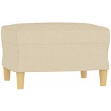  Fotelja s tabureom krem 60 cm od tkanine | shoptok.hr