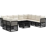  Sjedeća garnitura za vrt 11 kom. Crna poliratan 100 x 55 x 73 cm | Shoptok.si