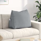 vidaXL Poglavni vzglavnik Svetlo siva 60 x 20 x 50 cm blago | Shoptok.si