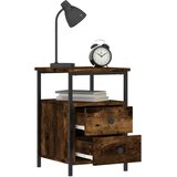  Noćni ormarići 2 kom boja dimljenog hrasta 34x35,5x50 cm drveni | Eponuda.com