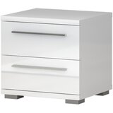 Jela Jagodina noćni sto NS2/PN - kolekcija piano - kristalno bela/kristalno bela hg lak - 45x43x40 cm Cene