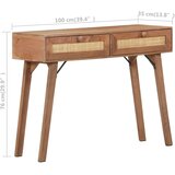  Konzolni stol 100 x 35 x 76 cm od masivnog drva manga | shoptok.hr