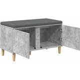  Klupa za hodnik s jastukom Betonsko Siva 80 x 38 x 46 cm | shoptok.hr