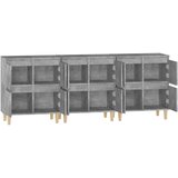  Komode 3 kom siva boja betona 60x35x70 cm od konstruiranog drva | Eponuda.com
