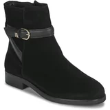 Tommy Hilfiger ELEVATED ESSENTIAL BOOT SUEDE Crna
