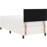  Krevet s podnicom s madracem krem 100x200 cm baršunasta tkanina | shoptok.hr