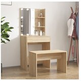  Set toaletnog stolića boja hrasta sonome LED konstruirano drvo | shoptok.hr