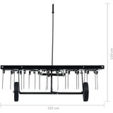 vidaXL česalo za vrtno kosilnico 100 cm | Shoptok.si