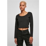 UC Ladies Ladies Organic Wide Neck Cropped Longsleeve black Cene