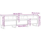  TV ormarić staro drvo 150x30x44,5 cm konstruirano drvo Smeđa | shoptok.hr