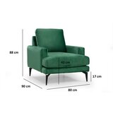  Fotelja Papir 90x88x80cm Zelena | Eponuda.ba