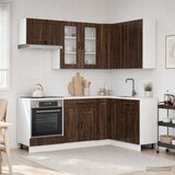  Kuhinjska jedinica KALMAR 8 pcs Smeđi hrast Konstruirano drvo | shoptok.hr