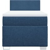  Krevet s oprugama i madracem plavi 90 x 190 cm od tkanine | shoptok.hr
