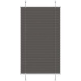 vidaXL Plisirana žaluzija črna 75x100 cm Širina tkanine 74,4 cm | Shoptok.si