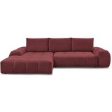 Bobochic Paris Bordo rdeča raztegljiva/s prostorom za shranjevanje kotna sedežna garnitura iz šenilje (levi kot/z ležalnikom) Everest – | Shoptok.si