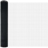 Euro ograda s postom 10 x 1,5 m Čelik premazan PVC-om Siva | shoptok.hr