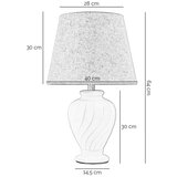  ONLI - Stona lampa VORTICE 1xE27/22W/230V 64 cm krem boje | Eponuda.com