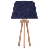  Duolla - Stona lampa BOUCLE 1xE27/15W/230V, prečnik 28 cm, plava/drvo | Eponuda.com